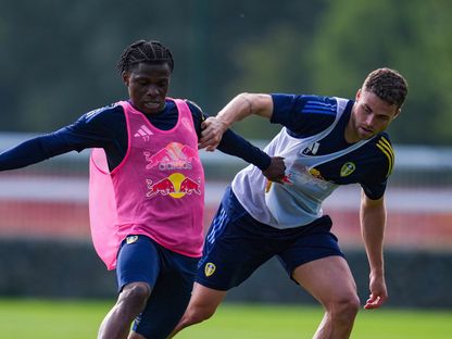 خلال تدريب لليدز يونايتد - 17 أغسطس 2025 - X/@LUFC