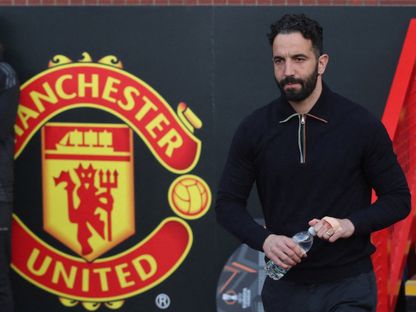 روبن أموريم مدرب مانشستر يونايتد السابق قبل مواجهة أتلتيك بلباو في نصف نهائي الدوري الأوروبي - 1 مايو 2025 - REUTERS