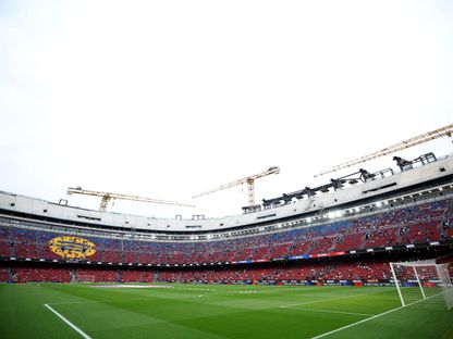 ملعب سبوتيفاي كامب نو قبل مباراة برشلونة وإسبانيول بالدوري الإسباني - 11 أبريل 2026 - Reuters