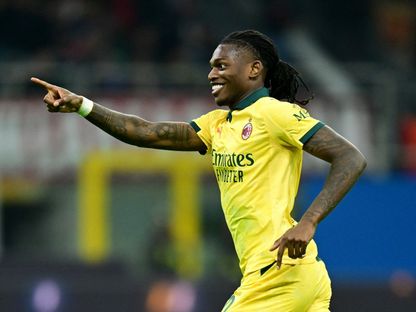 رافاييل لياو من مباراة ميلان وفيورنتينا بالدوري الإيطالي - 19 أكتوبر 2025 - Reuters