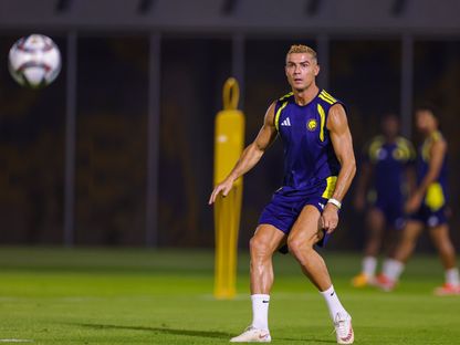 كريستيانو رونالدو نجم النصر خلال تدريب - 8 سبتمبر 2026 - X/@AlNassrFC