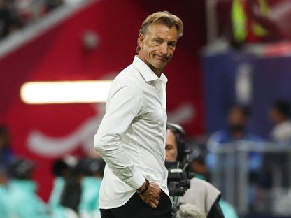 هيرفي رينارد من مباراة السعودية والأردن في نصف نهائي كأس العرب - 15 ديسمبر 2025 - Reuters