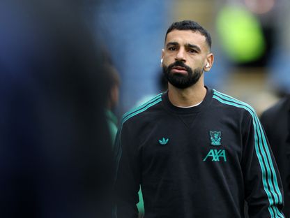 محمد صلاح يصل ملعب المباراة قبل مواجهة ليفربول في ضيافة بيرنلي - 14 سبتمبر 2025 - Reuters