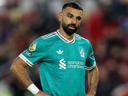 محمد صلاح نجم ليفربول خلال لقاء برنتفورد في الدوري الإنجليزي الممتاز - 25 أكتوبر 2025 - Reuters