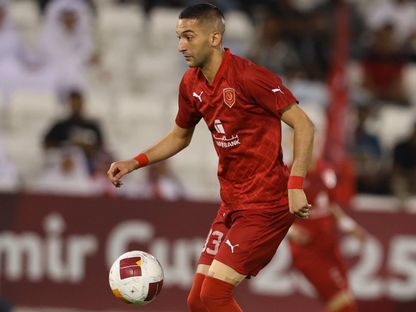 بعد 13 مباراة في 6 أشهر.. الدحيل يعلن رحيل حكيم زياش
