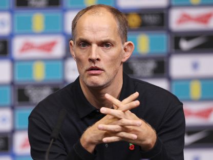 مدرب إنجلترا توماس توخيل خلال مؤتمر صحفي - 7 نوفمبر 2025 - Reuters