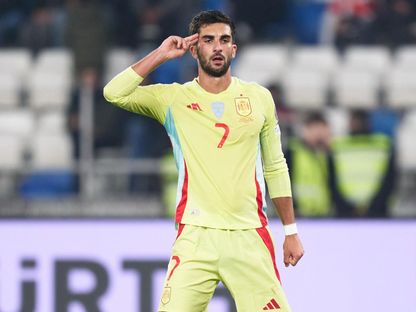 فيران توريس مهاجم إسبانيا يحتفل بهدفه أمام جورجيا في تصفيات كأس العالم - 15 نوفمبر 2025 - x@SEFutbol