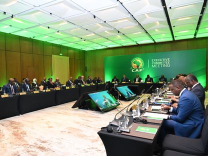 من اجتماع اللجنة التنفيذية للاتحاد الإفريقي لكرة القدم في الرباط - 16 يناير 2026 - X/@CAF_Media