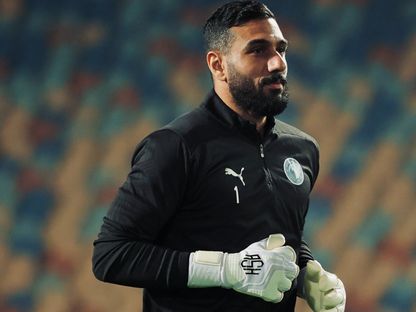 أحمد الشناوي حارس بيراميدز قبل مباراة الأهلي - 26 يناير 2025 - x/@pyramidsfc
