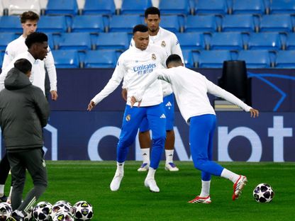 تدريب ريال مدريد في ملعب "الاتحاد" قبل مواجهة مانشستر سيتي بدوري أبطال أوروبا - 16 مارس 2023 - Reuters