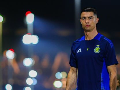 النجم البرتغالي كريستيانو رونالدو قائد فريق النصر السعودي في التدريبات - 25 أبريل 2025 - X/AlNassrFC
