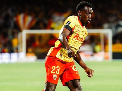 سعود عبد الحميد من مباراة لانس وبريست بالدوري الفرنسي - 31 أغسطس 2025 - X/RCLens