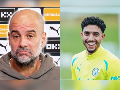 صورة مركبة لعمر مرموش وبيب غوارديولا - الشرق