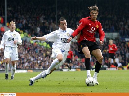 كريستيانو رونالدو خلال مانشستر يونايتد وليدز يونايتد بالدوري الإنجليزي الممتاز - 18 أكتوبر 2003 - Reuters