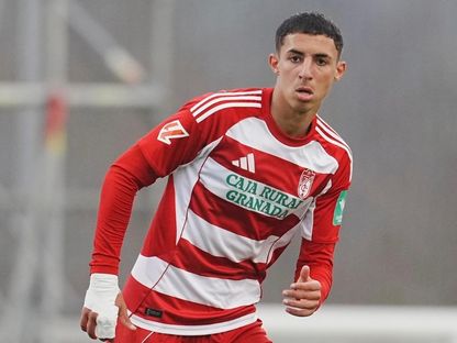 المهاجم المغربي ريان زينبي لاعب غرناطة - @ GranadaCF/x