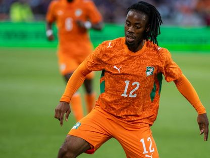 إيلي واهي لاعب كوت ديفوار في مباراة فرنسا الودية - 4 يونيو 2026 - X/@LesElephants