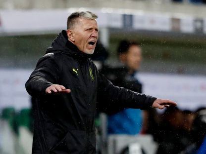 التشيكي ياروسلاف شيلهافي المدر ب الجديد لمنتخب عمان في مواجهة سابقة بين تشيك وسويسرا - 27 يوليو 2022 - Reuters