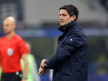 كريستيان تشيفو مدرب إنتر ميلان خلال مواجهة بودو غليمت في إياب الملحق المؤهل لثمن نهائي دوري أبطال أوروبا - 24 فبراير 2026 - Reuters