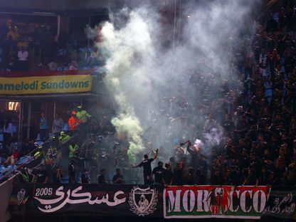 جمهور الجيش الملكي خلال نهائي أبطال إفريقيا ضد صنداونز - 17 مايو 2026 - Reuters