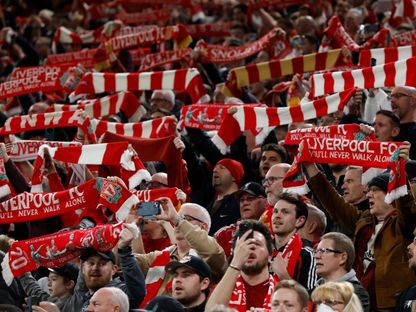 جماهير ليفربول خلال مباراة غلطة سراي في دوري أبطال أوروبا - 18 مارس 2026 - Action Images via Reuters