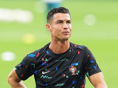 كريستيانو رونالدو نجم منتخب البرتغال قبل انطلاق مباراة جورجيا ببطولة أوروبا- 26 يونيو 2024 - UEFA