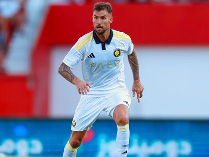 الإسباني إنييغو مارتينيز في أول ظهور له مع فريقه النصر السعودي - 10 أغسطس 2025 - X@AlNassrFC