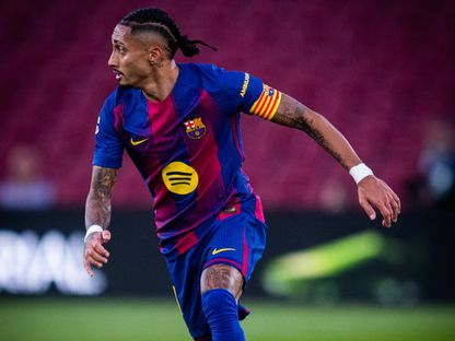 رافينيا من مباراة برشلونة وديبورتيفو ألافيس بالدوري الإسباني - 29 نوفمبر 2025 - X/FCBarcelona_es