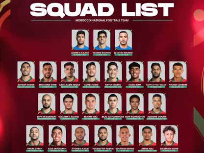 قائمة المنتخب المغربي التي استدعاها المدرب وليد الركراكي - 13 مارس 2024 - X/@EnMaroc