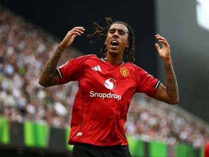 ليني يورو مدافع مانشستر يونايتد من مباراة فولهام بالدوري الإنجليزي الممتاز - 24 أغسطس 2025 - Reuters