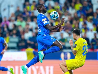 كاليدو كوليبالي في مباراة الهلال والنصر في كأس السوبر السعودي 8-4-2024 - Alhilal/x