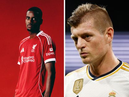 نجم ريال مدريد السابق توني كروس ولاعب ليفربول ألكسندر إيزاك في صورة مُركبة - الشرق