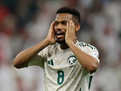 أيمن يحيى لاعب منتخب السعودية في مباراة المغرب بكأس العرب - 8 ديسمبر 2025 - Reuters