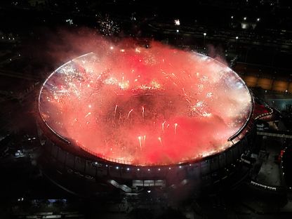 صورة جوية لملعب "مونيمونتال" قبل مواجهة ريفر بلايت وأتلتيكو مينيرو - X/@RiverPlate