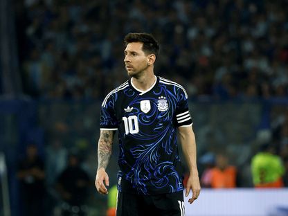 ليونيل ميسي خلال مباراة ودية بين الأرجنتين وموريتانيا - 27 مارس 2026 - X/@Argentina