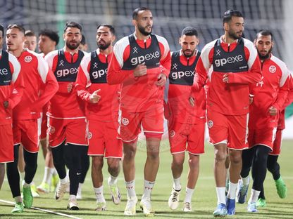 من تدريبات المنتخب التونسي استعداداً لمواجهة كرواتيا - 19 مارس 2024 - Fb/@FTF.OFFICIELLE