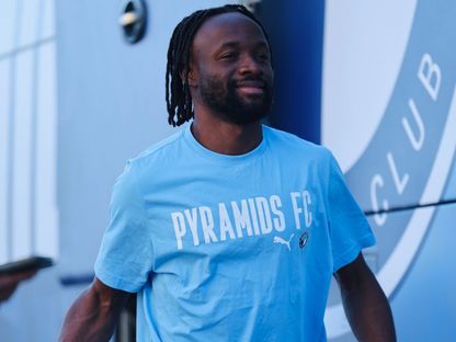 فيستون مايلي مهاجم بيراميدز قبل مواجهة سيراميكا كليوباترا بالدوري المصري - 28 مايو 2025 - @pyramidsfc