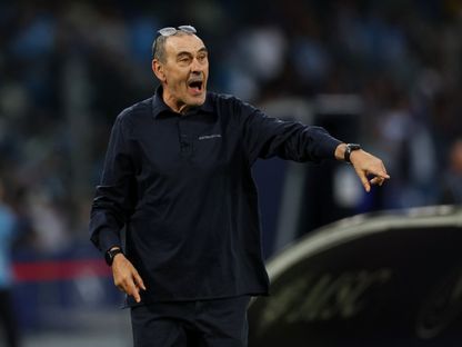ماوريتسيو ساري خلال مباراة نابولي ولاتسيو بالدوري الإيطالي - 18 أبريل 2026 - Reuters