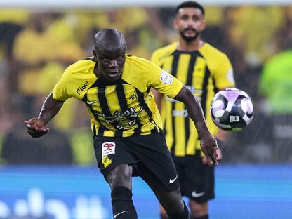نغولو كانتي في مباراة الاتحاد والخليج بدوري روشن السعودي - 27 سبتمبر 2024 - X/@ittihad