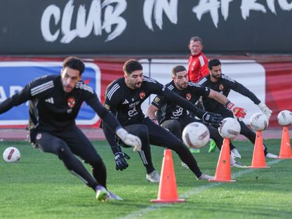 تدريبات حراس المرمى بفريق الأهلي المصري - 4 أبريل 2026 - x/ahlyegypt