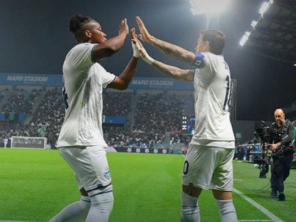 لقطة احتفالية من فوز لاتسيو على ساسوولو في الدوري الإيطالي - 27 أكتوبر 2026 - OfficialSSLazio/X