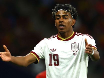 لامين يامال في مباراة إسبانيا ومصر الودية قبل شهرين من كأس العالم - 31 مارس 2026 - Reuters