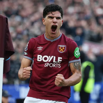ماتيوس فرنانديز يحتفل بهدفه خلال مباراة وست هام وسندرلاند بالدوري الإنجليزي الممتاز - 24 يناير 2026