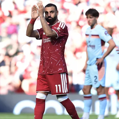 محمد صلاح خلال مباراة ليفربول وبرينتفورد بالدوري الإنجليزي الممتاز - 24 مايو 2026