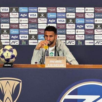 رياض محرز: نريد لقباً ثانياً في دوري أبطال آسيا للنخبة والأهلي يعني لي الكثير