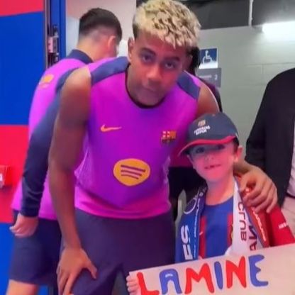 شاهد.. "لامين يامال.. أبدّل جلسة العلاج الكيميائي بقميصك"