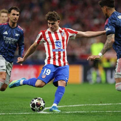 ألفاريز يكتب رقماً غير مسبوق في تاريخ أتلتيكو مدريد بدوري أبطال أوروبا