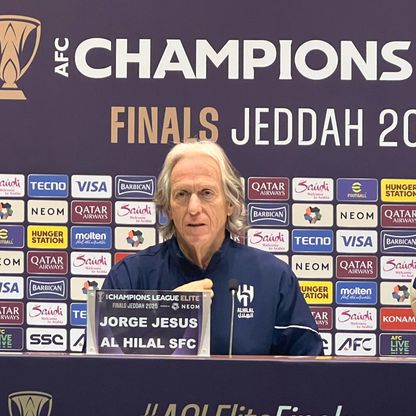 مدرب الهلال السعودي جورجي جيسوس خلال مؤتمر صحافي - 24 أبريل 2025