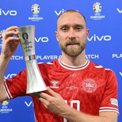 إريكسن أفضل لاعب في مباراة الدنمارك وصربيا في يورو 2024
