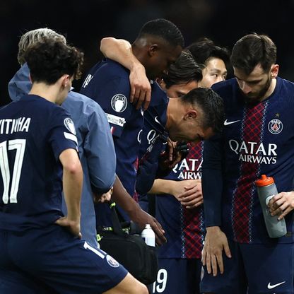 ضربتان قويتان.. إصابة ديمبيلي وحكيمي وخروجهما من مواجهة سان جيرمان وبايرن