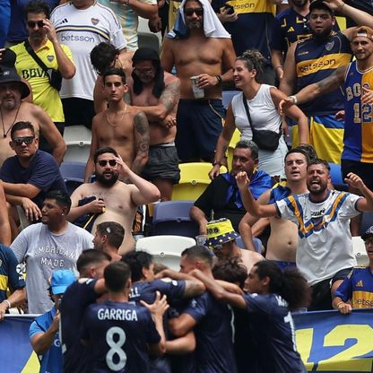 جمهور بوكا جونيورز في مباراة أوكلاند بكأس العالم للأندية 2025